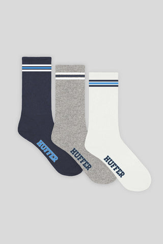 HIGH ROLLER SOCK 3 PACK MULTI