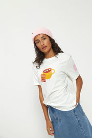 WMNS CLASSIC TEE 190/COCOA CHALK