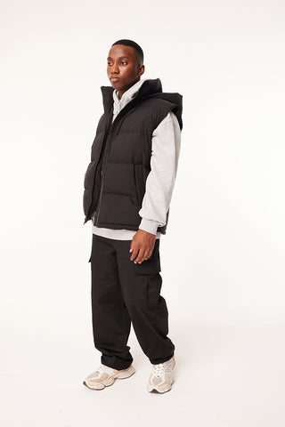 MENS BLOCK DOWN VEST BLACK