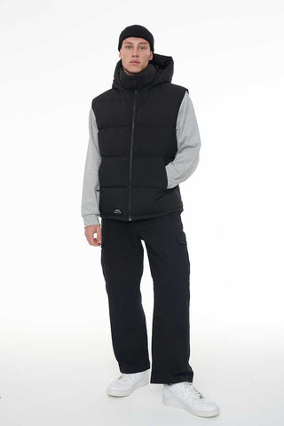 MENS BLOCK DOWN VEST BLACK