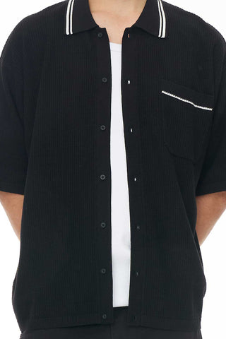 STUDIO KNIT SHIRT BLACK