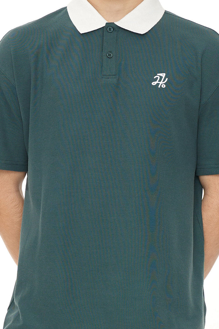 PIQUE SS POLO GOLF GREEN