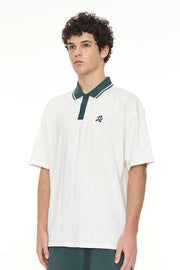 CHECK SS POLO CHALK