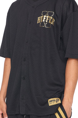 BASEBALL SHIRT/PILlAR BLACK/GOLD