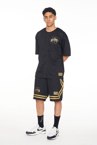 BASEBALL SHIRT/PILlAR BLACK/GOLD