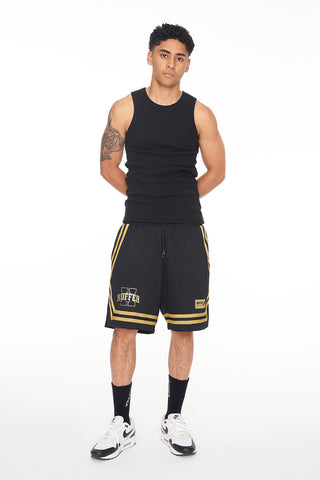 MESH BB SHORT/PILLAR BLACK/GOLD