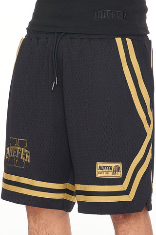 MESH BB SHORT/PILLAR BLACK/GOLD