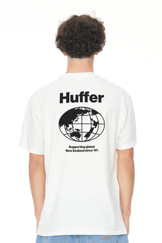 MENS SUP TEE/HUFFER GLOBAL WHITE