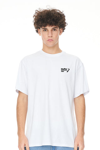 MENS SUP TEE/HUFFER GLOBAL WHITE