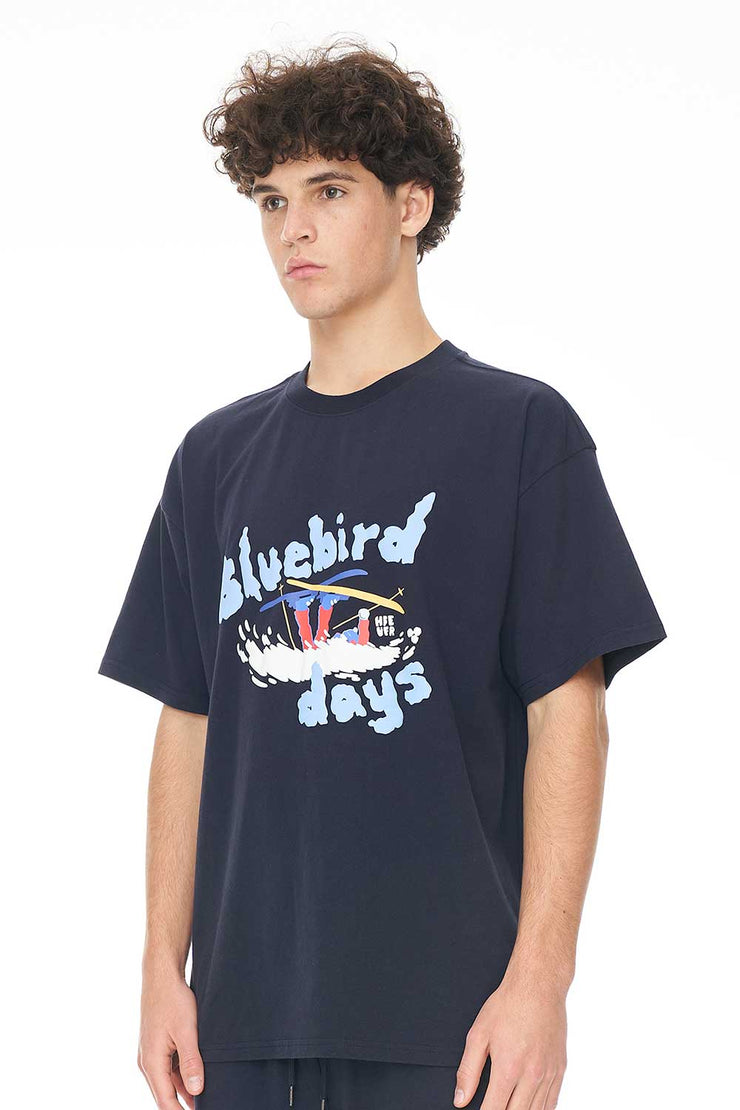 BLOCK TEE 220/BLUEBIRD NAVY