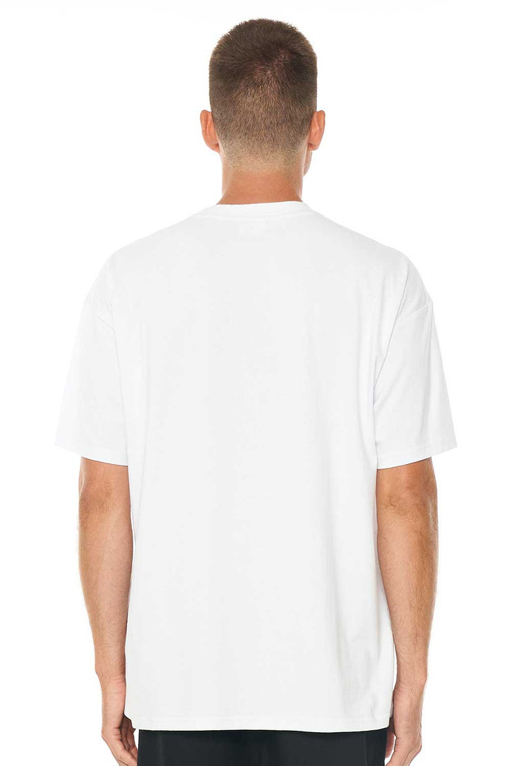 BLOCK TEE 220/CENTRE WHITE