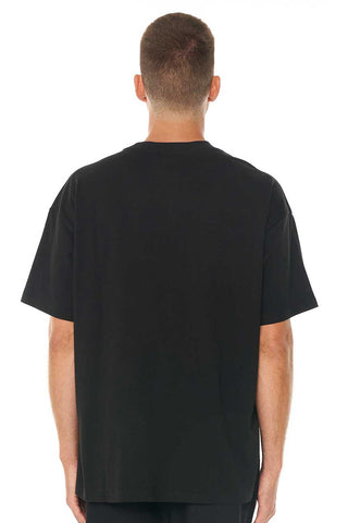 BLOCK TEE 220/HOOPED BLACK