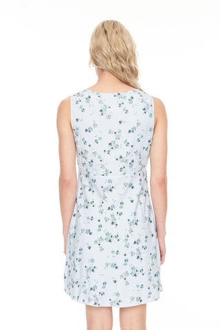 LALISA CLEO MINI DRESS BLUE FLORAL