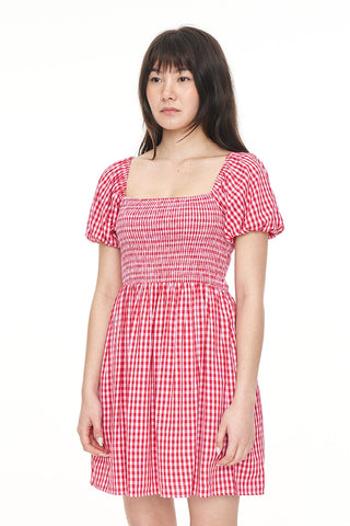 CELINE LOVER MINI DRESS RED/BLOSSOM