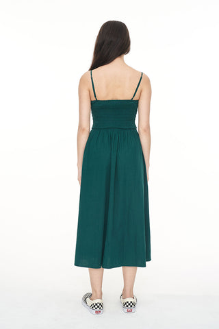 CRUISE LOU MIDI DRESS JEWEL GREEN