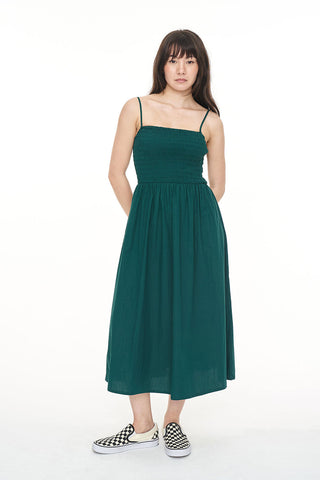 CRUISE LOU MIDI DRESS JEWEL GREEN