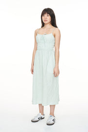 CATALINA EDEN MIDI DRESS MINT/CHALK