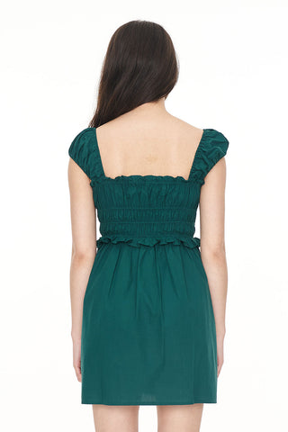 CRUISE ISLA MINI DRESS JEWEL GREEN