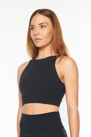 WMNS COURTSIDE CROP BLACK