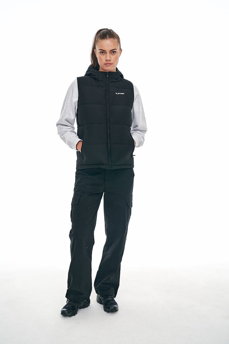 WMNS HUFFER PUFFER VEST BLACK