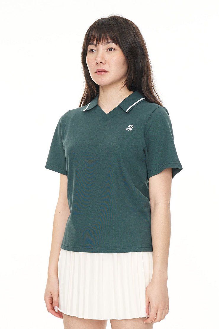 PIQUE SS POLO GOLF GREEN