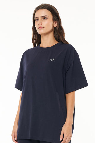 WMNS SLOUCH TEE/CHAMP NAVY