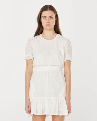 HOLIDAY DAHLIA DRESS WHITE