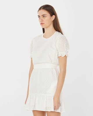 HOLIDAY DAHLIA DRESS WHITE