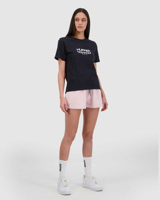 WMNS STELLA TEE/CHECKER NAVY